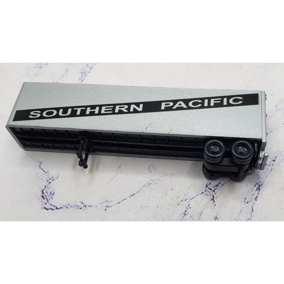 Southern Pacific Flat Car 497866 High Speed N Scale Train Car With Trailer - Picture 11 of 13